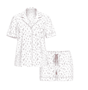 Victoria's Secret Pijama Short Branco Flores Tam. Xxl