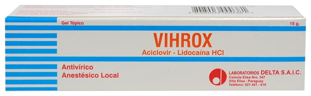 Vihrox Aciclovir Gel Tópico - 15G