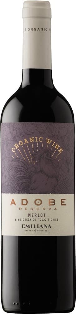 Vinho Emiliana Adobe Reserva Merlot 2022