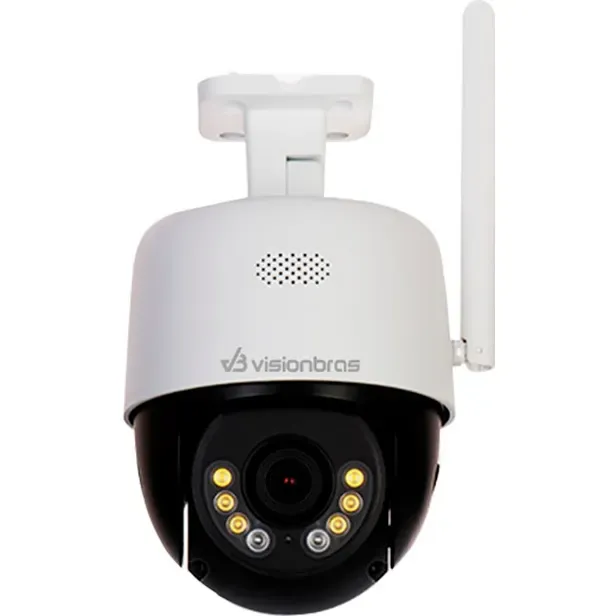 Câmera de Segurança Visionbras Ip Vb-Wd30-Fca Pt Wifi 3MP FULLCOLOR/MIC/IP66