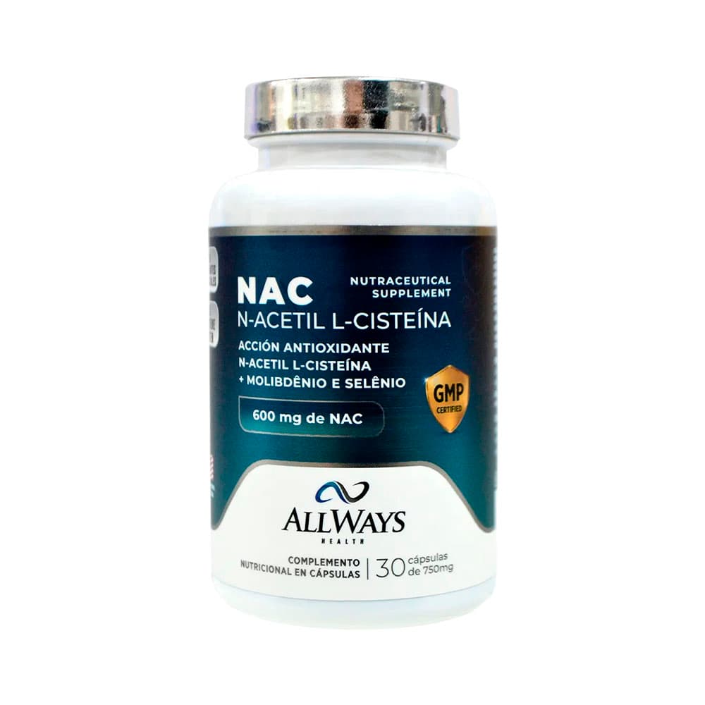 Vitamina Allways N-Acetil L-Cisteína 30 Cápsulas