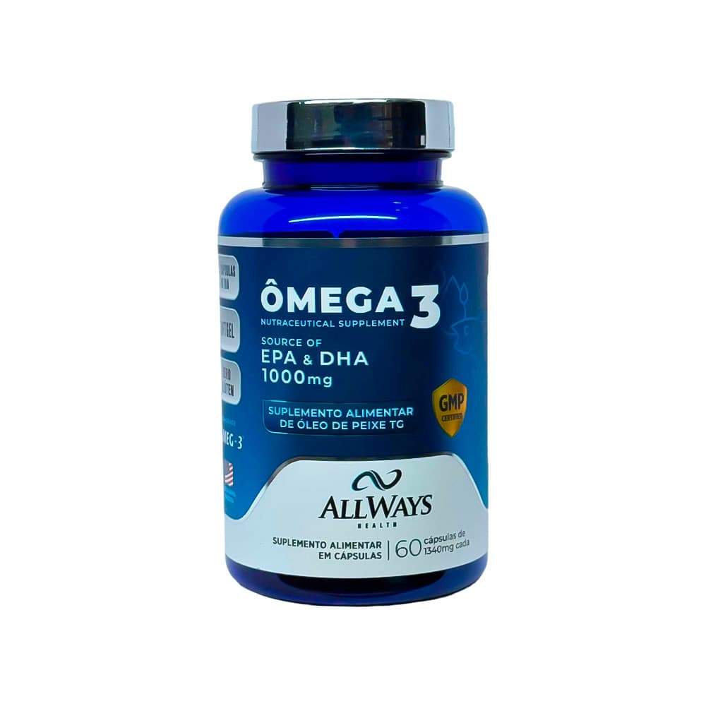 Vitamina Allways Ômega 3 1000MG 60 Cápsulas