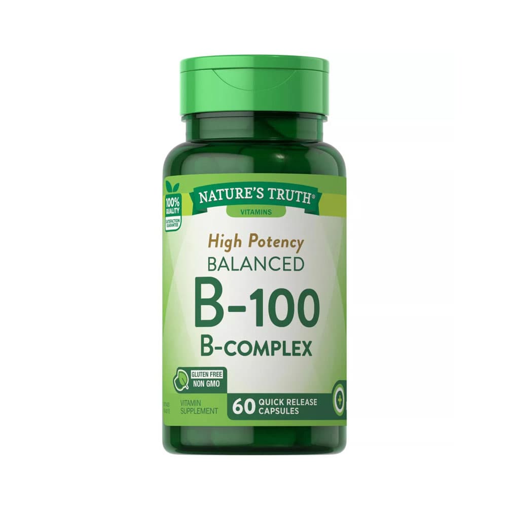 Vitamina Nature's Truth B-100 B-Complex 60 Cápsulas