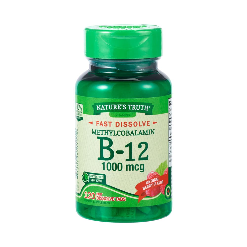 Vitamina B-12 Nature's Truth Methylcobalamin 1000MCG 120 Cápsulas