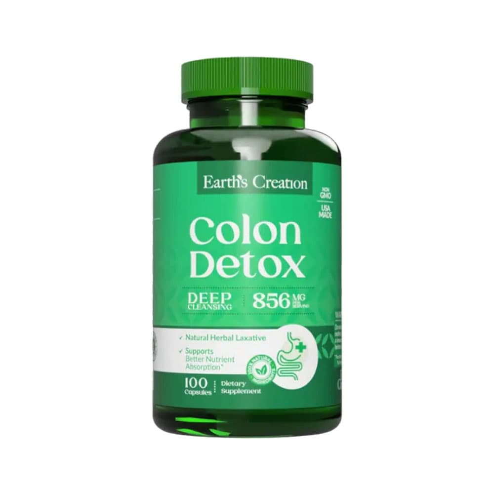 Vitamina Earth's Creation Colon Detox 856MG 100 Cápsulas