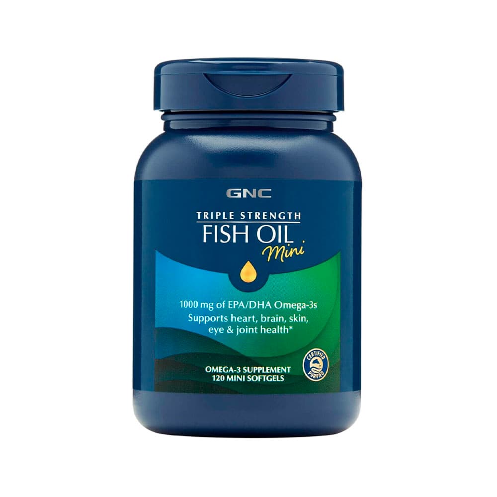 Vitamina Gnc Triple Strength Fish Oil Mini 120 Cápsulas