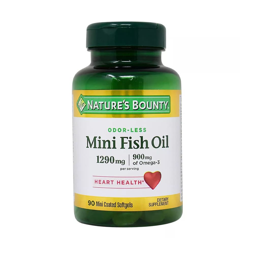 Vitamina Óleo de Peixe Nature's Bounty Mini 90 Cápsulas
