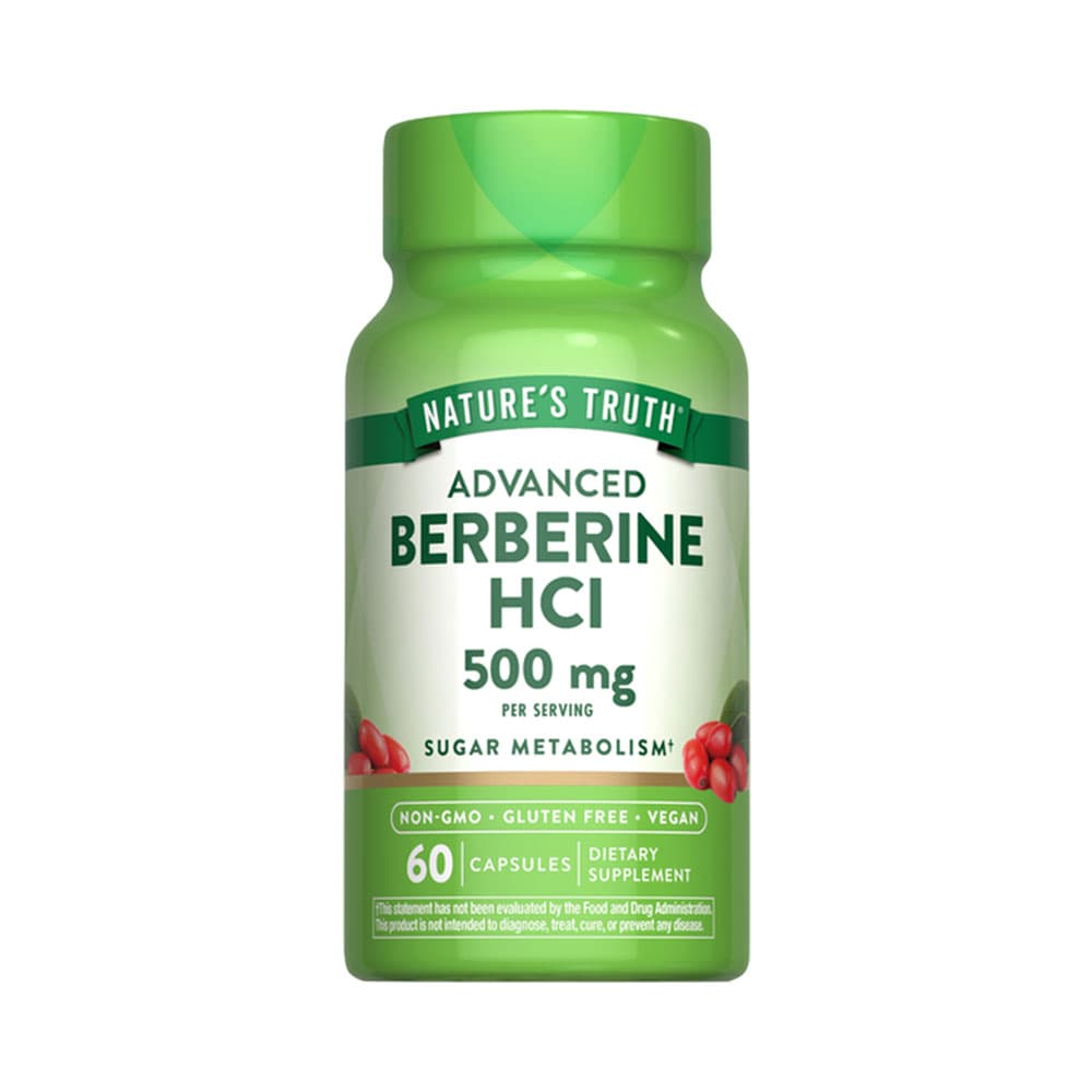 Vitamina Nature's Truh Advanced Berberine 500 Mg 60 Cápsulas