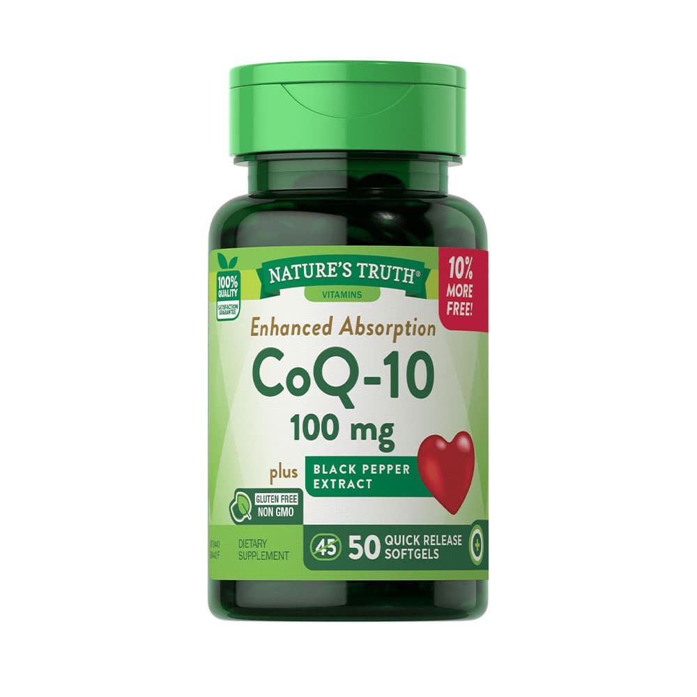 Vitamina Nature's Truh Coq-10 100 Mg 50 Cápsulas
