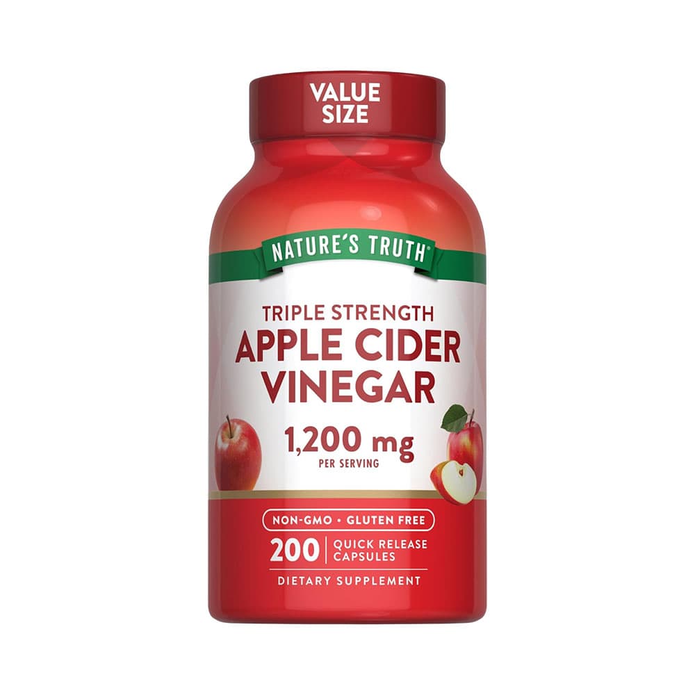 Vitamina Nature's Truth Apple Cider Vinegar 1200MG 200 Cápsulas