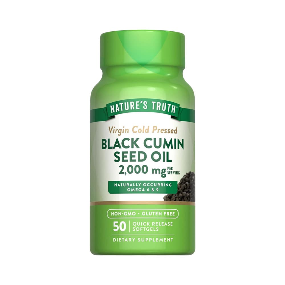 Vitamina Óleo de Semente de Cominho Negro Nature's Truth 2000MG 50 Cápsulas