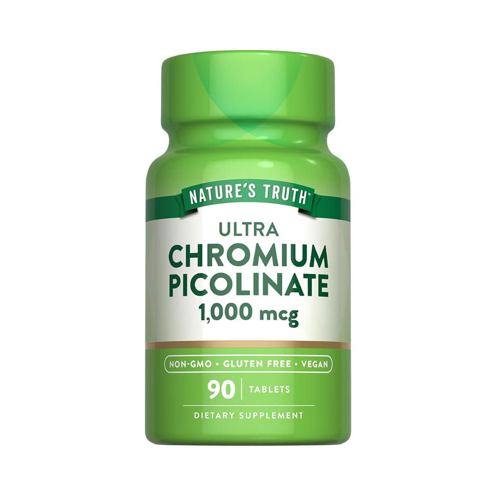 Vitamina Picolinato de Cromo Nature's Truth 1000MCG 90 Cápsulas