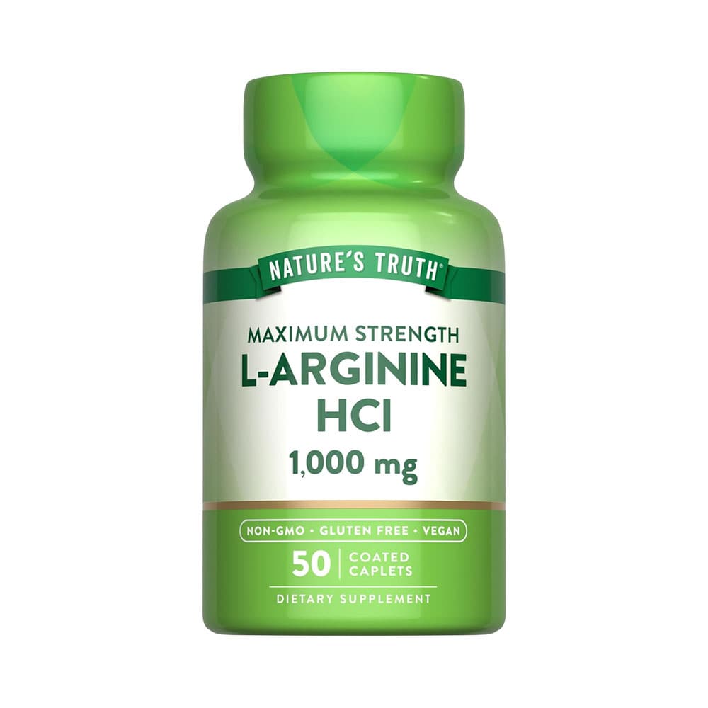 Vitamina L-Arginina Hci 1000MG Nature's Truth 50 Cápsulas