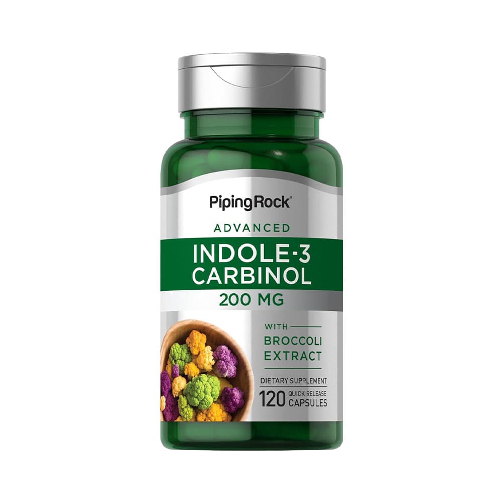 Vitamina Piping Rock Indole-3 Carbinol 200MG 120 Cápsulas