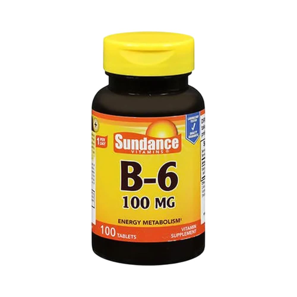 Vitamina Sundance B-6 100MG 100 Tabletes
