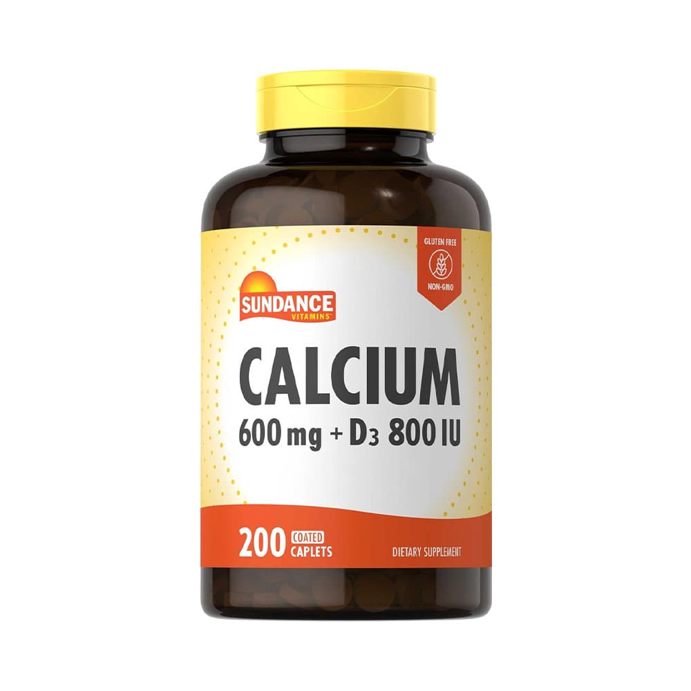 Vitamina Sundance Cálcio 600MG + D3 800UI 200 Cápsulas