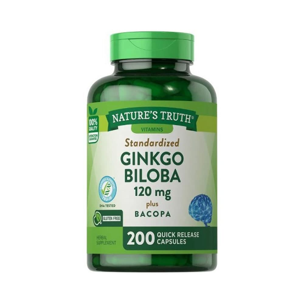 Suplemento Nature's Truth Ginkgo Biloba 200 Cápsulas