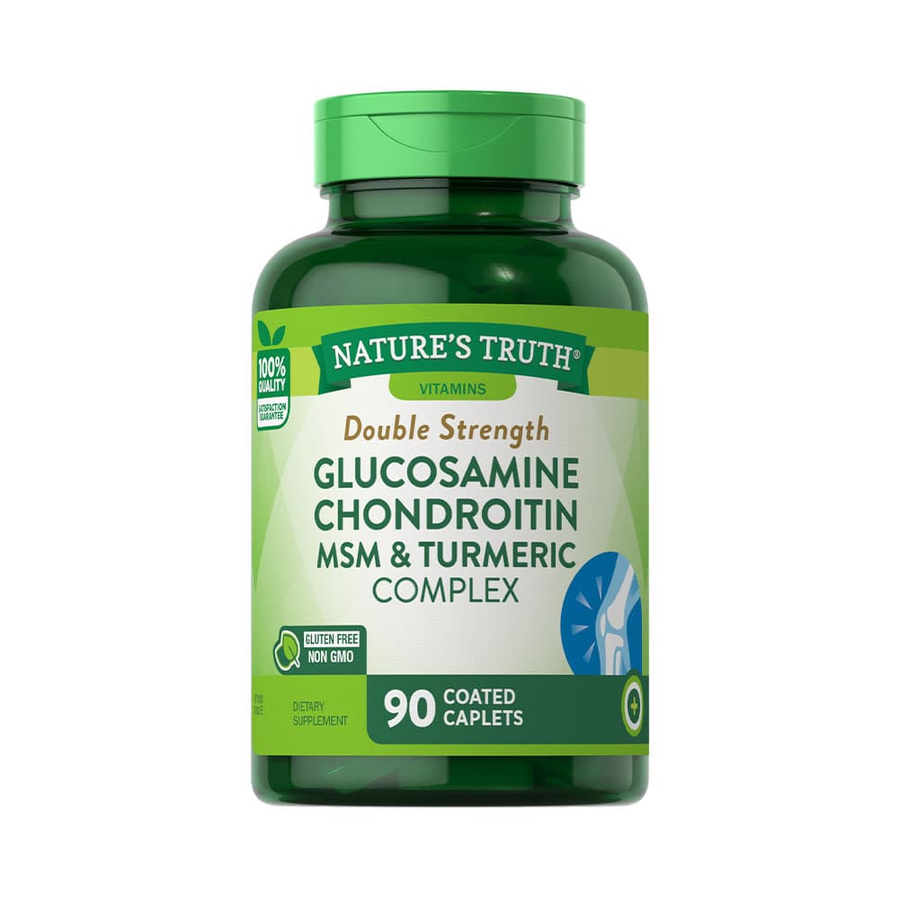 Vitaminas Nature's Truth Glucosamina Condroitina Msm e Cúrcuma 90 Cápsulas