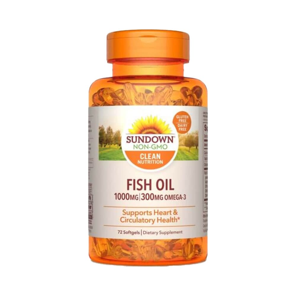 Sundown Fish Oil Omega-3 72 Cápsulas