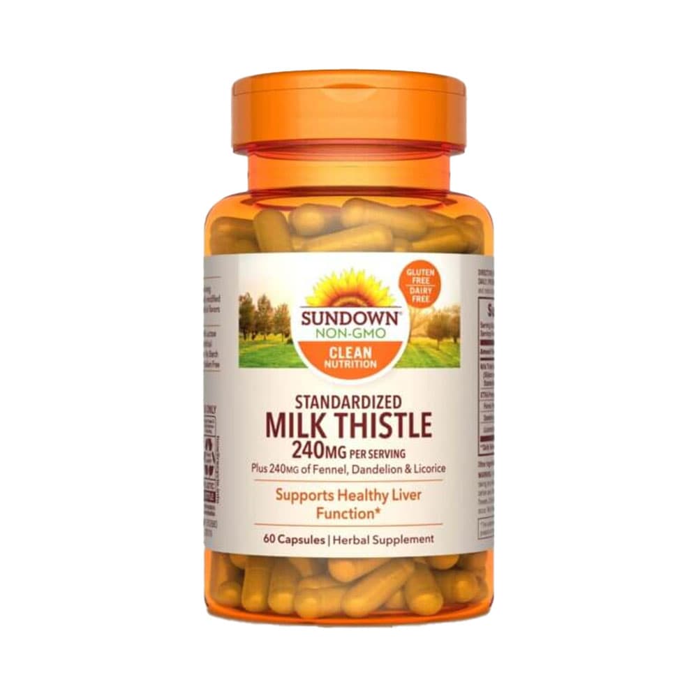 Vitaminas Sundown Milk Thistle 60 Cápsulas