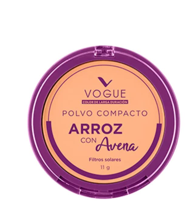 Pó Compacto Vogue Arroz com Aveia Amêndoa