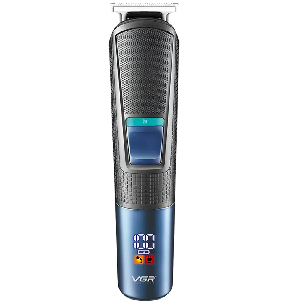 Cortador de Pelo Voyager V-108 10 Em 1 USB Recarregável Preto/Azul