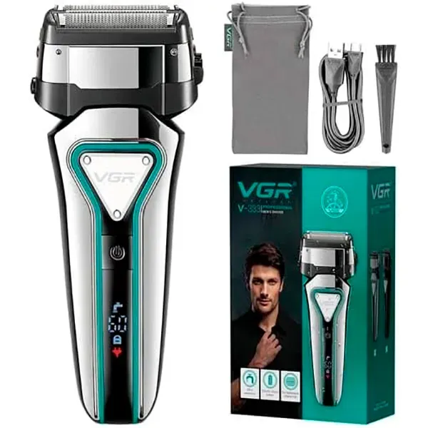 Cortador de Pelo Voyager V-333 USB Recarregável Prateado