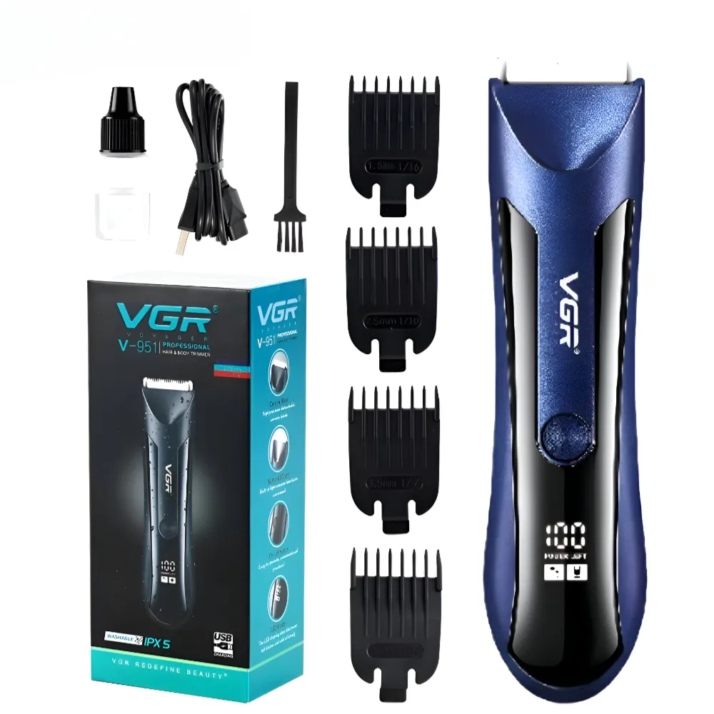 Cortador de Pelo Voyager V-951 USB Recarregável Azul