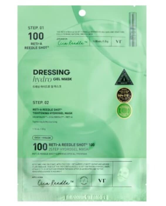 Máscara de Hidrogel 2 Passos Vt Cosmetics Reti-A Reedle Shot 100