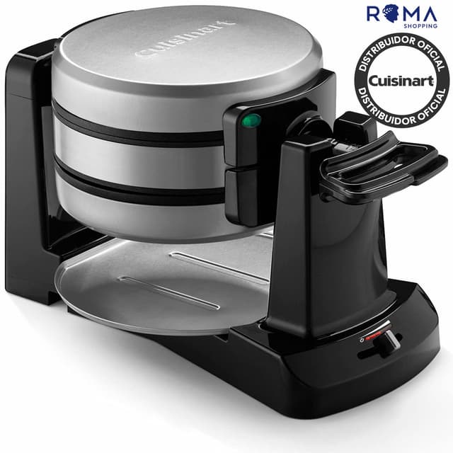 Wafleira Belga Duplo Cuisinart Waf-F40NAS Giratória 1400W Inoxidável 110V