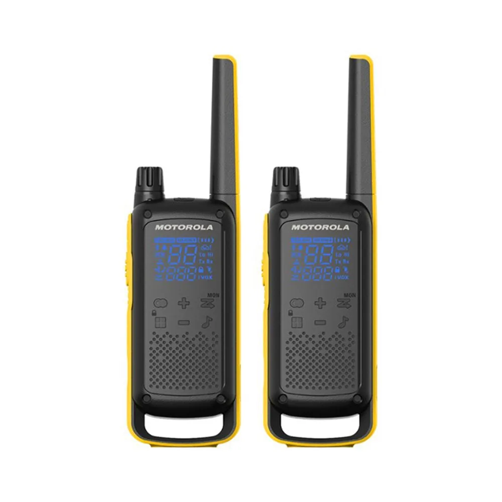 Rádio Comunicador Motorola T-470 Preto/Amarelo Ipx4