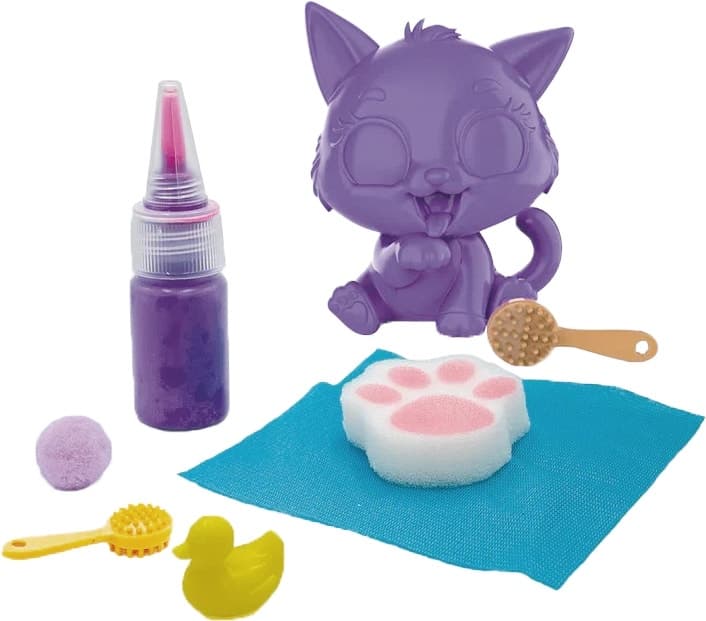 Brinquedo Washy Kitties Kidz World K02WFK03 Lilás