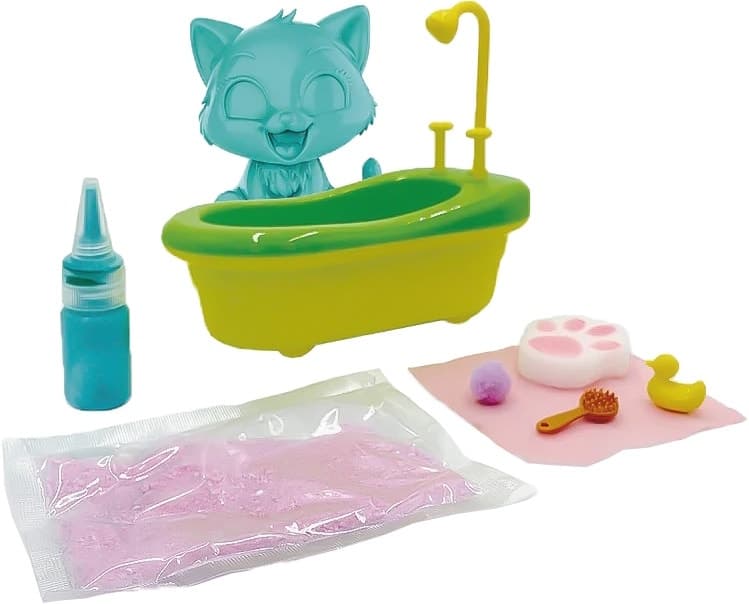 Brinquedo Washy Kitties Kidz World K02WFK04 Verde