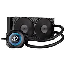 Water Cooler para Processador Corsair Nautilus 240 RS LCD 240MM - Preto (CW-9061031-WW)