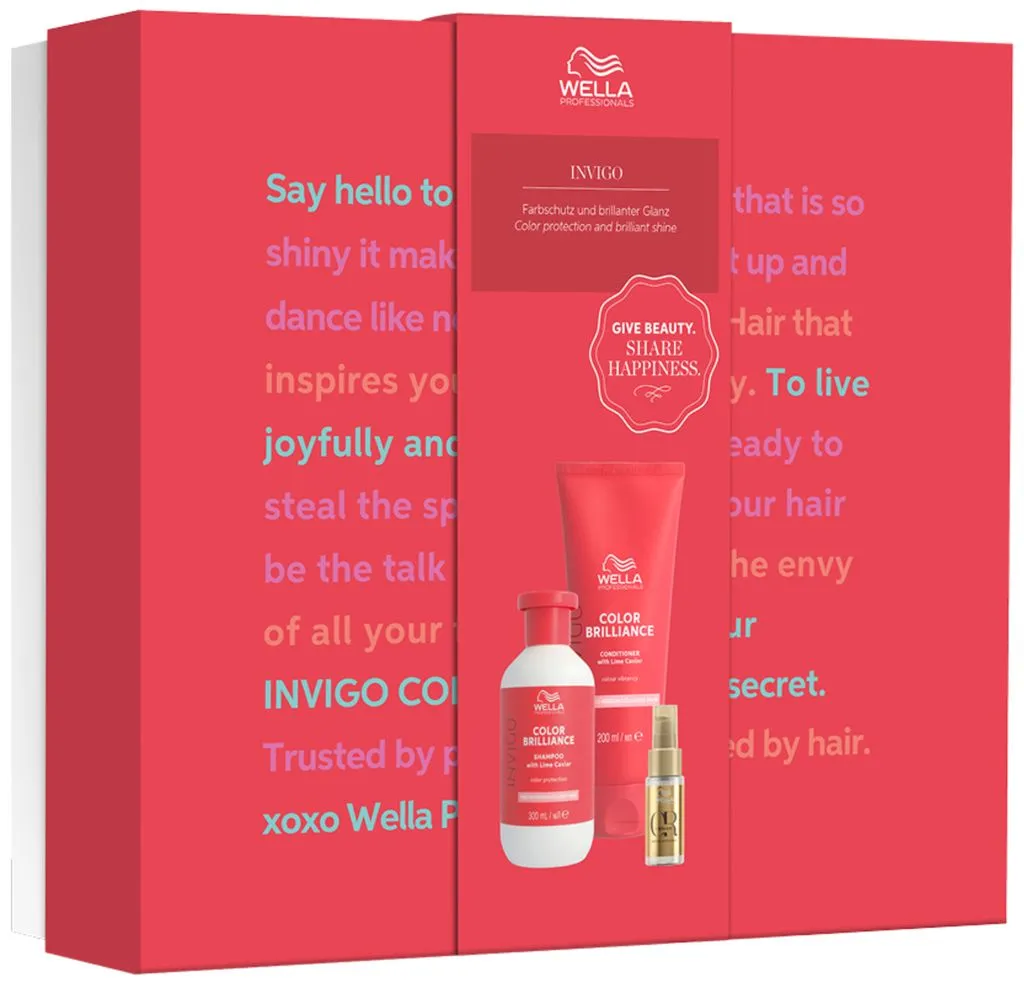 Kit Wella Invigo Shampoo 300ml + Condicionador 200ml + Óleo 30ml