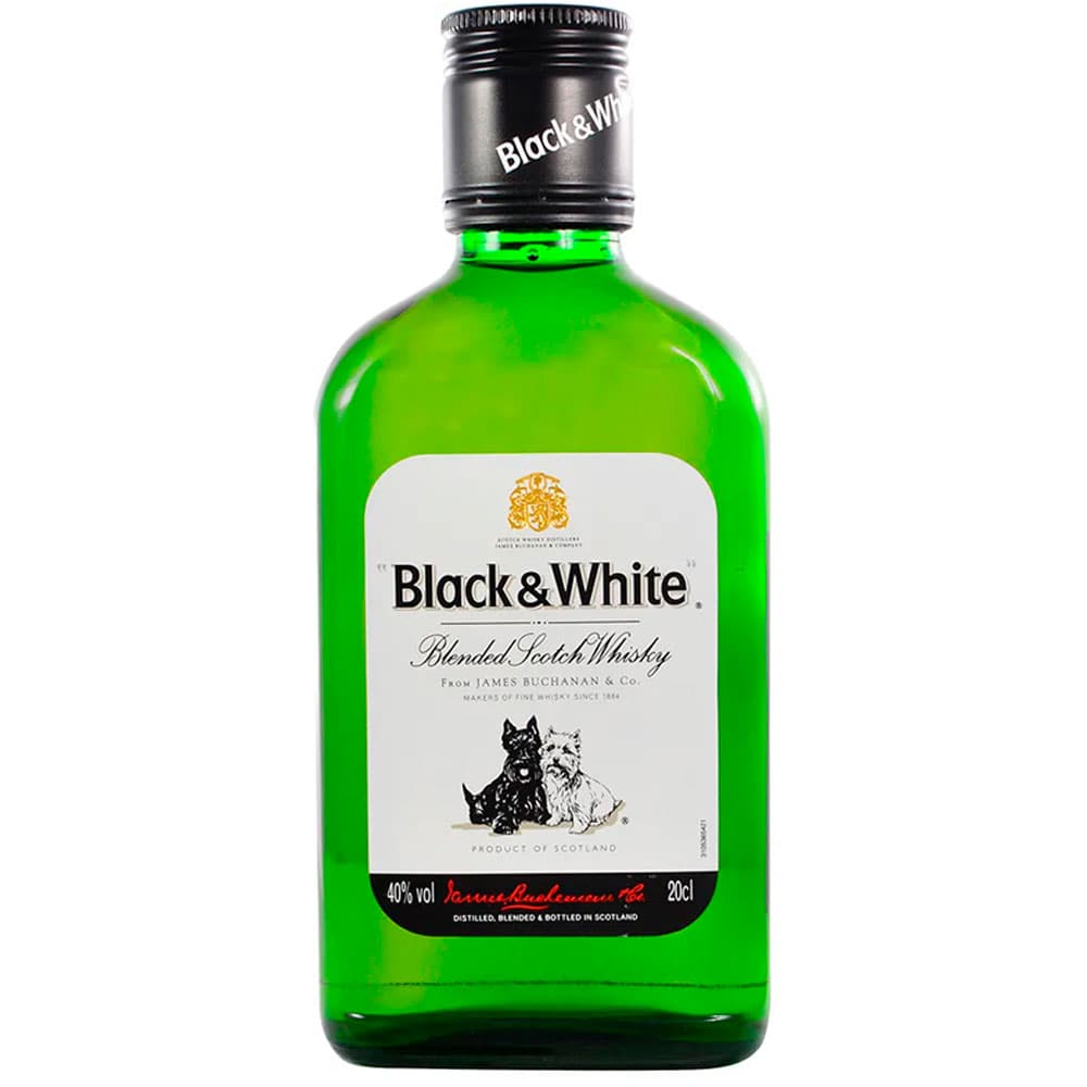 Whisky Black & White 48 200ml