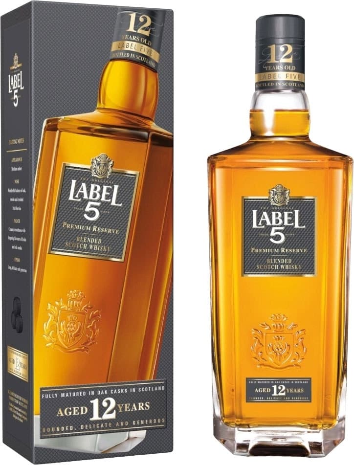Whisky Label 5 Premium Reserve 12 Anos 700mL