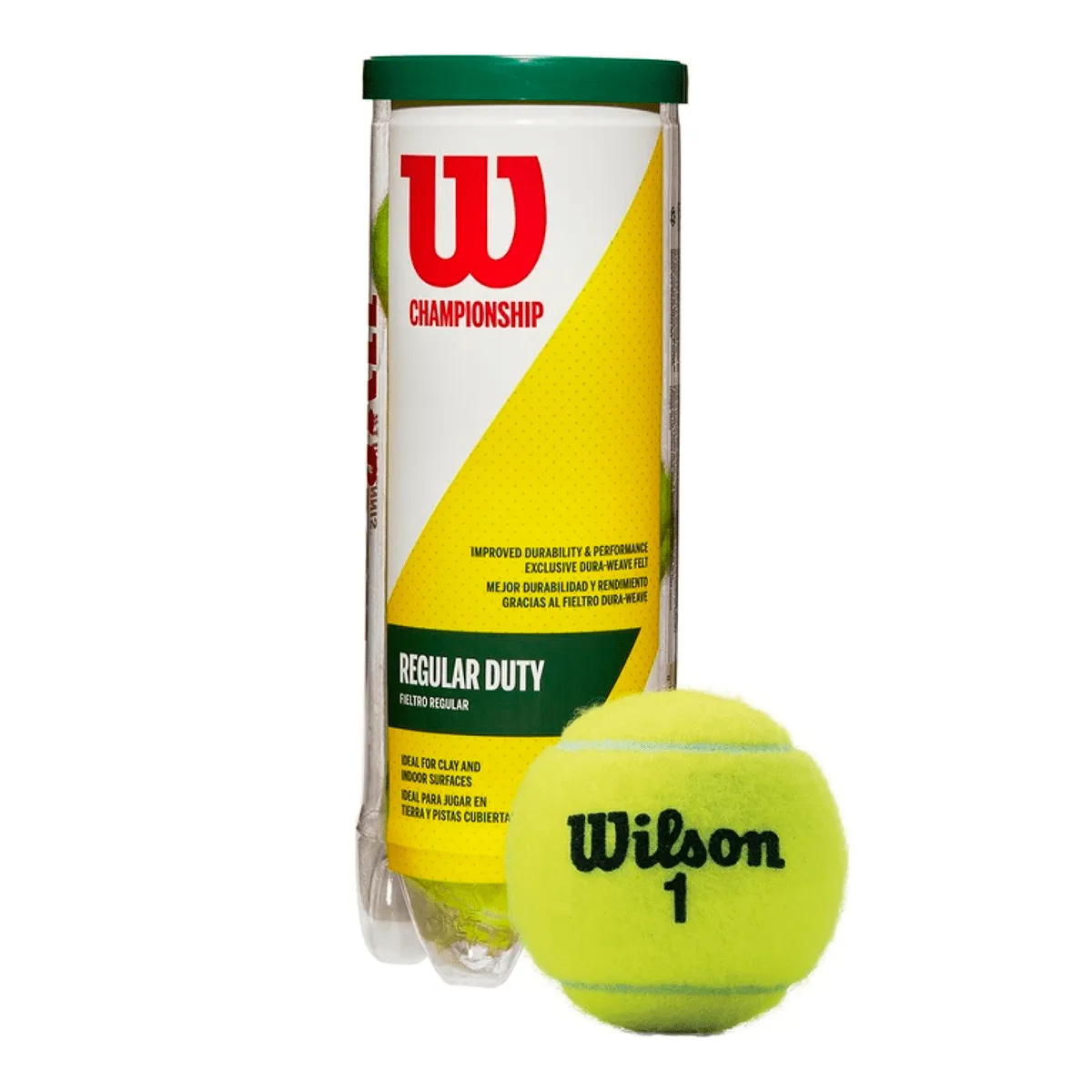 Wilson Pelota para Tênis Regular Duty Wrt100 X3