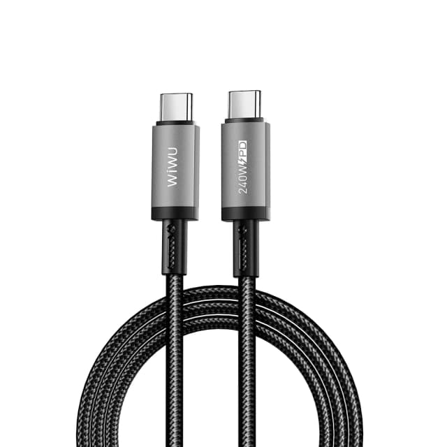 Cabo USB-C/USB-C Wiwu Titanlnk 1.5M Preto