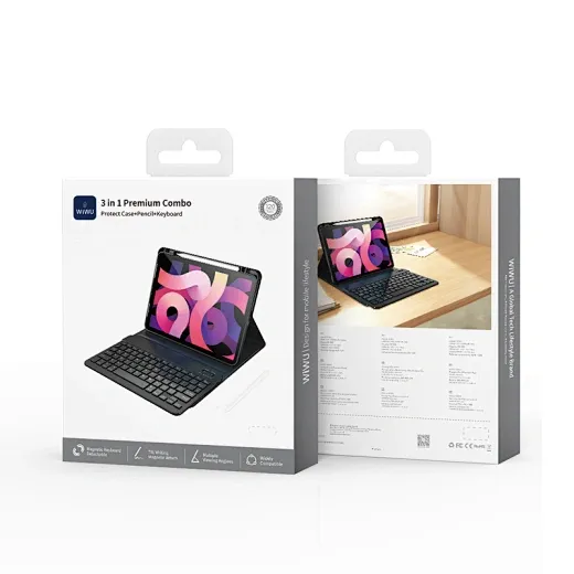Capa Protetora Wiwu Mk-006 10/11" 3 Em 1 com Suporte para Lápis + Teclado