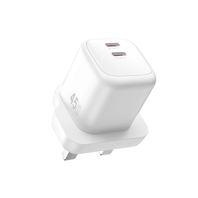 Carregador USB-C + Cabo 45W Wiwu G025 Cube Branco