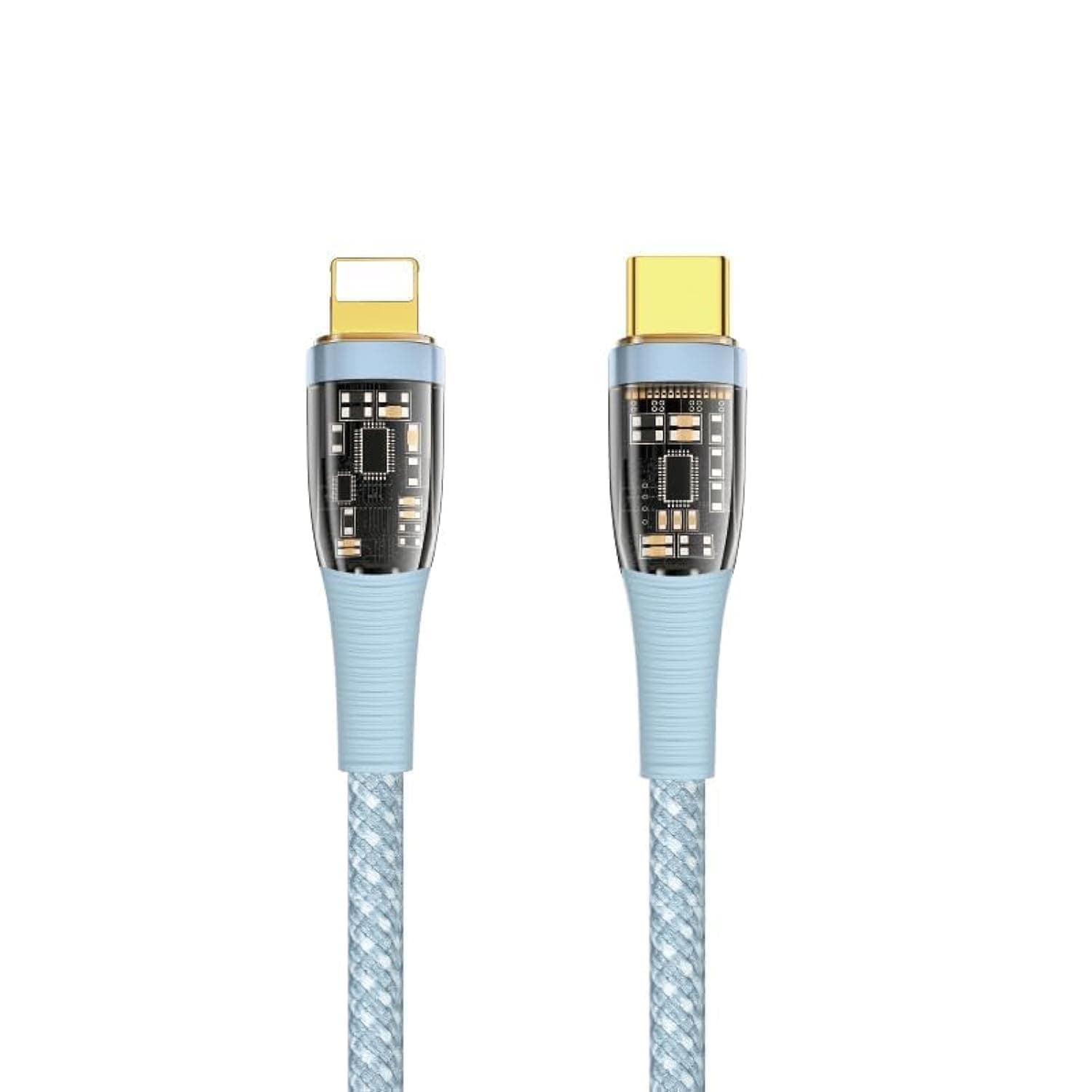 Cabo USB-C/Lightning Wiwu Tm01 1.2 M Azul