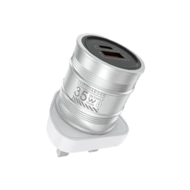 Carregador Wiwu U028 Barrel Fast Charger 35W Prateado