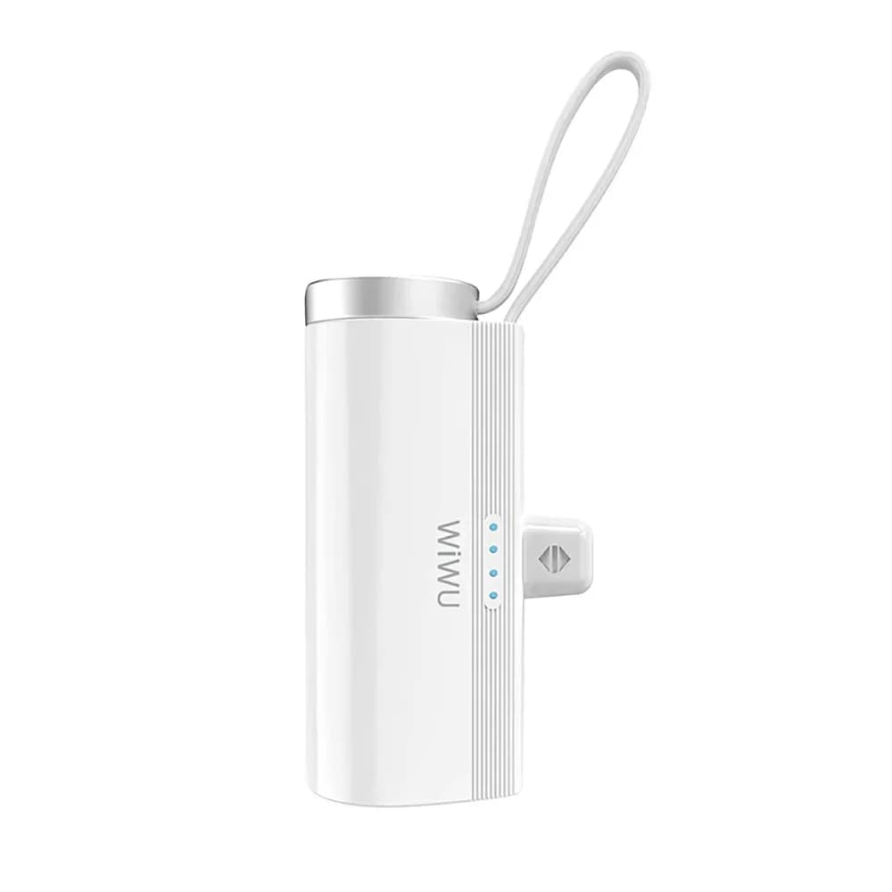 Carregador Portátil Wiwu 2Em1 5000mAh Branco