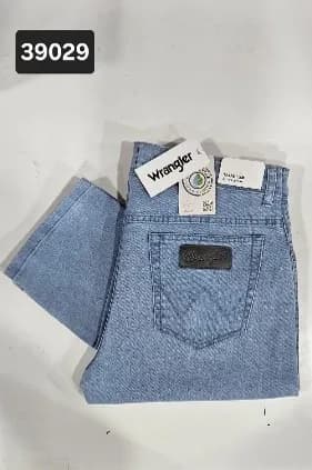 Calça Masculina Wrangler Texas Slim 34 Azul Tam. 34