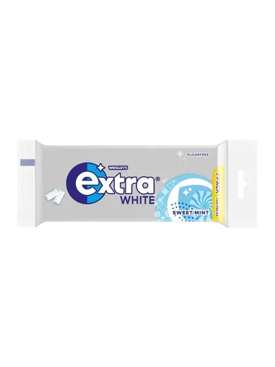 Chiclete Wrigleys Extra White Mint Sem Açúcar 98G