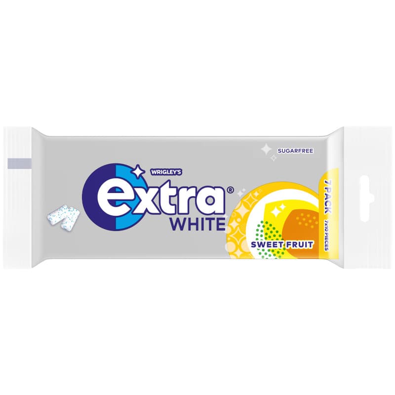 Chiclete Wrigleys Extra White S/Free 98G