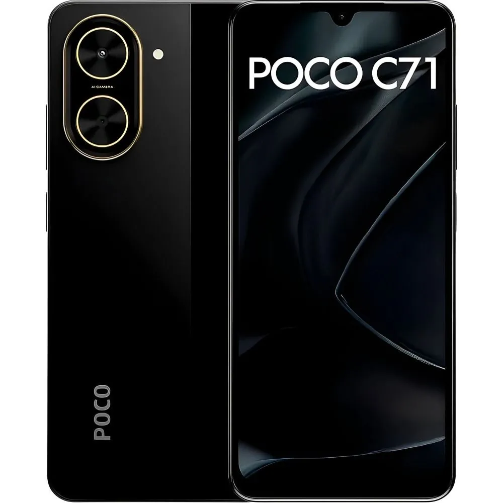 Celular Xiaomi Poco C71 6.88" Dual Chip LTE 3/64GB Preto 15W