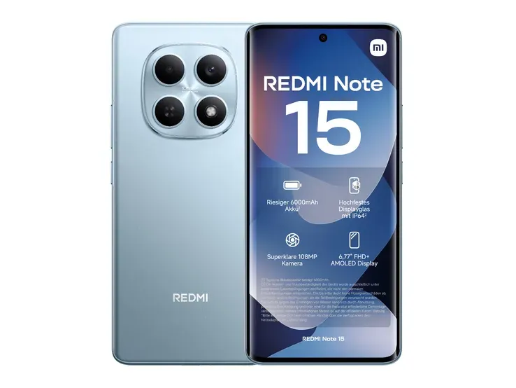 Celular Xiaomi Redmi Note 15 6.77" Dual Chip LTE 6/128GB Azul 33W