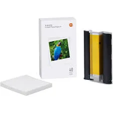 Papel Fotográfico Instantâneo Xiaomi 3" 40 Folhas Branco